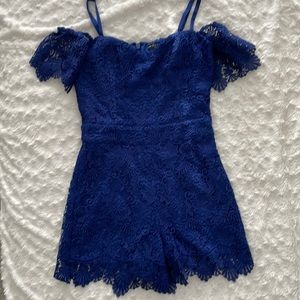 Guess royal blue romper, size 0